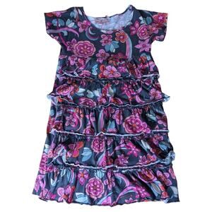 Girls Juicy Couture Dress Sz 8 - 70s Flower Design